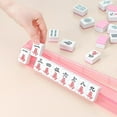 thumbnail image 4 of Mahjong Racks with Pushers Acrylic 4PCS Set 18.5in American Majiang Tile Racks Mahjong Accessories and Gifts (4 Colors), 4 of 8