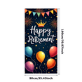 thumbnail image 3 of Decorative Design Happy Retirement Banner Colorful Balloons Party Backdrop Celebration Banner for Retirement Party Indoor Decoration Event Celebration, 3 of 8