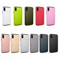 thumbnail image 2 of iPhoneXS MAX Case Hybrid Rugged Hard Back Cover with ID Credit Card Slot Holder Wallet Case for Apple iPhoneXS MAX - Pink, 2 of 8