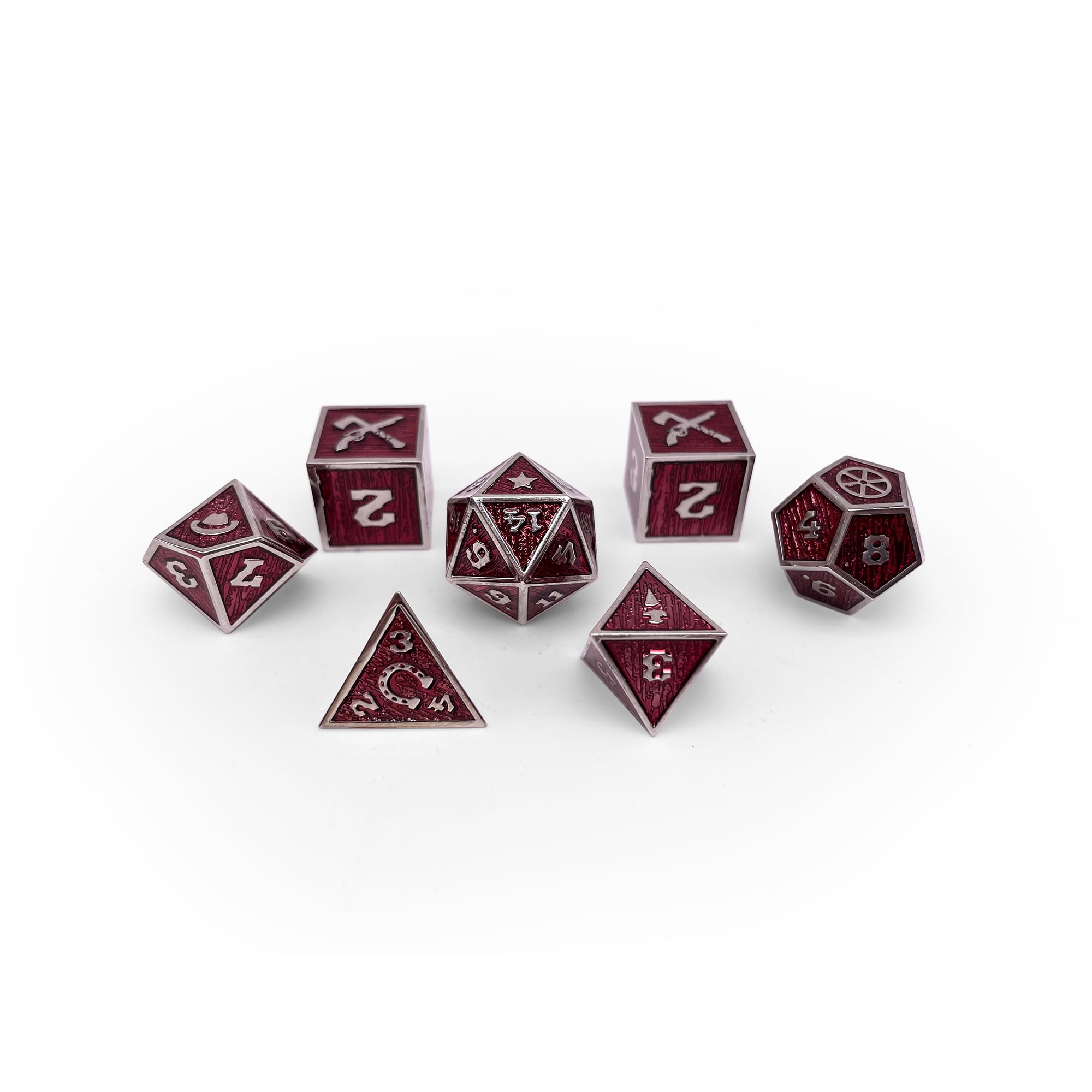 DnD Dice | Deadlands RPG 7 Piece Dice Set | Norse Foundry