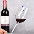 thumbnail image 2 of 12 marcadores de copa de vino magnéticos acrílicos, identificador de vino de cristal colorido, signo de copa para beber (colores mezclados), 2 of 8