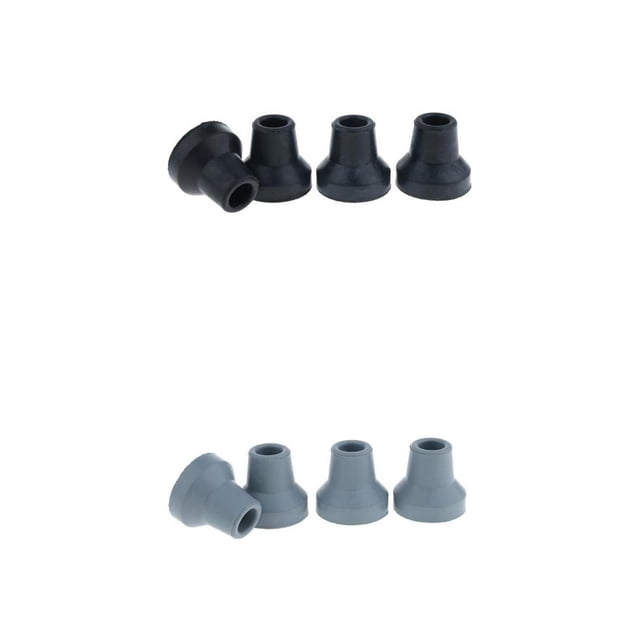 8x Ferrule Crutch Canes Leg Rubber Tips Bottoms End, Nonslip