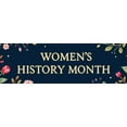 thumbnail image 4 of LUUFILx Women's History Month Floral Banner Photography Props Party Supplies Backdrop Background Decorations Event Celebration Wall Decor, 4 of 8