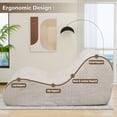 thumbnail image 3 of Waroom Oversized Indoor Chaise Lounge Chair Cloud Plush Sofa Couch No Assembly for Living Room Bedroom,Khaki, 3 of 6