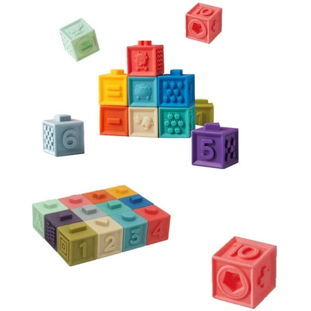 Baby Blocks, 12 PCS Soft Building Blocks for Toddlers, Educational Baby ...