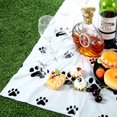 thumbnail image 4 of Mantel de plástico con estampado de pata de cachorro, cubierta de mesa desechable, decoraciones para fiesta de cumpleaños con temática de cachorro, suministros para fiesta de perros, 2 pieza, 4 of 5