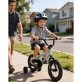 thumbnail image 6 of Vollsch 12 Inch BMX Style Kids Bike Bicycle with Training Wheels for 3-4 Years Old Boys Girls Coaster Brake, Slate Gray, 6 of 7