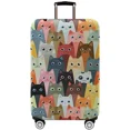 thumbnail image 1 of Housse de Valise Housse de Protection pour Compartiment à Bagages 18-32 Pouces Résistante à l'Usure Housses Anti-Poussière Durables pour Valise de Voyage Tête d'Animal, 1 of 6
