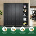 thumbnail image 5 of Letaya Metal Lockers for Employees-15 Door Storage Locker with Shelves and Lockable Steel Cabinet for School,Gym,Office,Staff(Black, 15 Door), 5 of 18