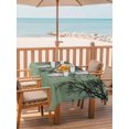 thumbnail image 2 of Outdoor Tablecloth with Umbrella Hole for Patio/Picnic/Party/Camping, Green Black Branches Waterproof Table Cloth Rectangle Table Cover Washable, Botanical Dead Tree Birds (60"x 102"), 2 of 8