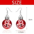 thumbnail image 2 of Pendientes navideños para mujer, con diamantes de imitación, colgantes de Papá Noel, hipoalergénicos, bonitos, joyas navideñas, 2 of 5