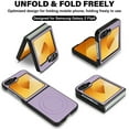 thumbnail image 3 of ELEHOLD Case for Samsung Galaxy Z Flip 6, Shockproof Magnetic Case Hard PC Slim Phone Cover,Purple, 3 of 11