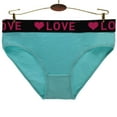 thumbnail image 3 of 6-Pack Women's Cotton Ladies Bikini Briefs Panties Love Underwear (XL), 3 of 7