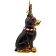 thumbnail image 4 of Noble Gems Rottweiler with Antlers Glass Ornament, 4 of 6