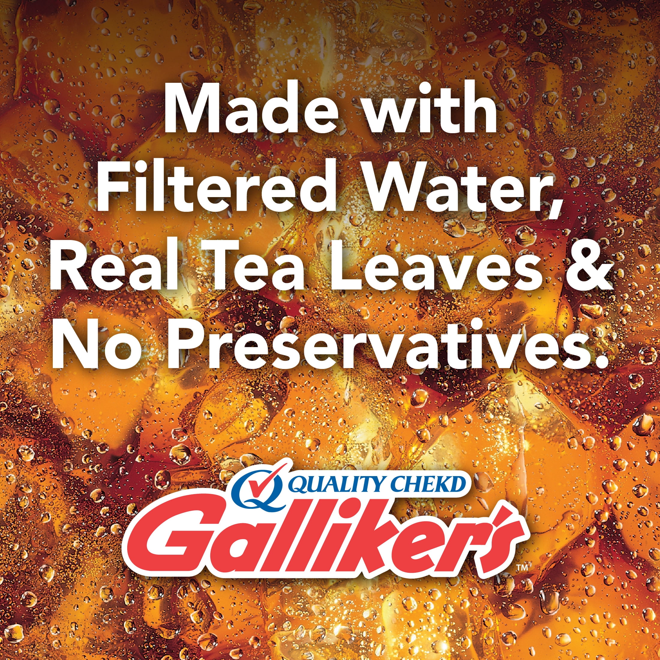Galliker's Lemon Iced Tea, Quart, Plastic Bottle, Naturally Caffeinated
