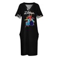 thumbnail image 3 of Vestido de bolsillo suelto Let's Play, vestidos de mujer, vestidos de manga larga, vestido de verano para mujer 2025, vestido de verano suelto, 3 of 6