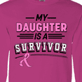 thumbnail image 4 of Inktastic My Daughter is a Survivor Breast Cancer Awareness Long Sleeve T-Shirt, 4 of 5