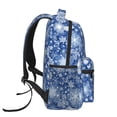 thumbnail image 3 of Balery whiet Snowflake blue background Mochila Escolar Impresa, Mochila Ligera para Viajes Casual, Mochila Duradera y Cómoda Multifuncional, Mochila para Laptop-One Size, 3 of 5