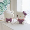 thumbnail image 3 of ZU-mochila de peluche de gatito japonés Kawaii, bolsa bonita de peluche de gato rosa púrpura, regalo de cumpleaños para estudiantes, decoración para colgar mochilas para niños, 3 of 4