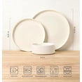 thumbnail image 5 of TheTerra Ceramic Dinnerware Sets for 8, 24 Pieces Porcelain Lightweight Plates and Bowls Sets, Scratch Resistant Dish Set, Oven & Microwave & Dishwasher Safe, Beige, 5 of 8