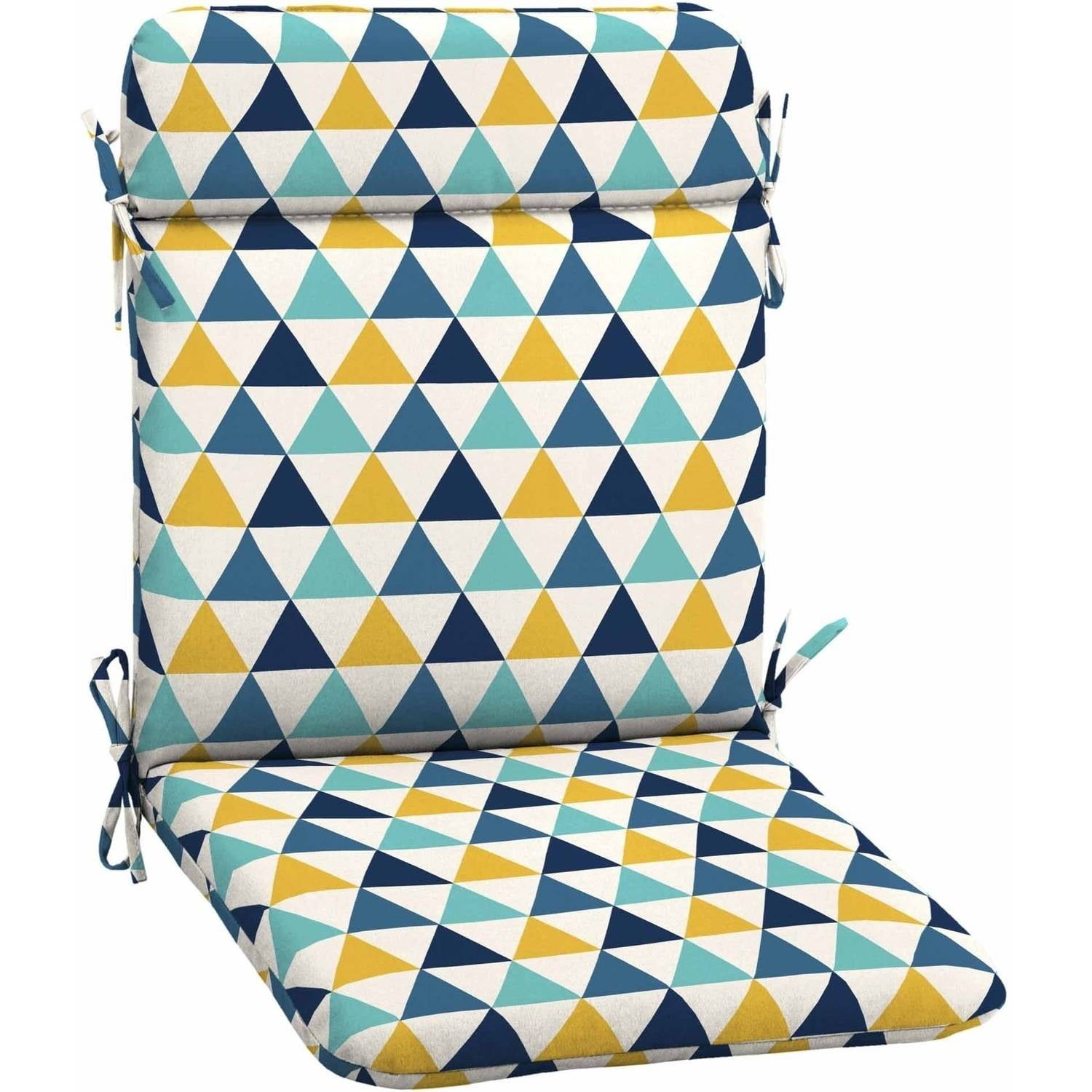 Mainstays Triangles 39.5"L x 21"W Outdoor Patio Mid Back Chair Cushion