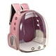 thumbnail image 2 of Transportín para mascotas, mochila tipo burbuja para gatos pequeños, bolsa de transporte transpirable con soporte ventilado. Rosa, 2 of 8