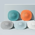 thumbnail image 4 of Oleegame 2PC Sink Drain Filter Cover Hair Snap Durable Silicone 2022 Shower Hair Plug With Suction Cup Drain Cover Easy To Install And Clean Set For Bathroom Tub And Kitchen, 4 of 6