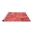 thumbnail image 2 of Ahgly Company Machine Washable Indoor Round Patchwork Red Transitional Area Rugs, 6' Round, 2 of 4