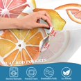 thumbnail image 4 of Yayeee Kitchen Valance Rod Pocket 54" x 18" Living Room Window Curtain, Candy Orange, 4 of 6
