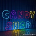 thumbnail image 3 of Glowneon Candy Shop Neon Sign, Candy Shop Led Sign, Open Candy Store Sign, Custom Store Signage, 3 of 5