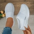 thumbnail image 2 of VNKIDY Comfortable Women Shoes Slippers For Casual Summer Wear For Beach Vacations Comfortable Closed Toe Design With Thick Sole Versatile Solid Color Autumn Shoes, 2 of 8