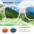 thumbnail image 4 of Square Polarized Mirrored Sunglasses for Women Colorful 80's Anti-Glare TR90 Frame UV Protection Sun Glasses, 4 of 7