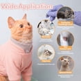 thumbnail image 5 of ROZKITCH Sticky Cat Clothes Soft Cat Recovery Suit Stretchy Cat Onesie - Hair Loss Prevention Prevents Licking Body and Leg Wounds After Surgery, Pink, 2XL, 5 of 8