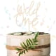 thumbnail image 1 of Decoración de madera, perfecta para niños y niñas, adorno para tarta Wild One para el primer cumpleaños, 1 of 7