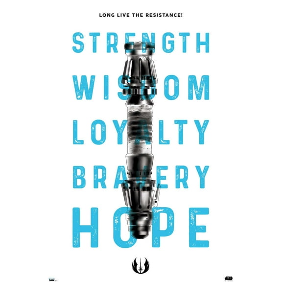 Star Wars: Saga - Lightsaber Text Wall Poster, 22.375" x 34"
