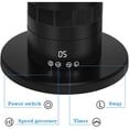 thumbnail image 5 of Tower Fan, 24" Bladeless Fan with Remote, 10 Speeds, Quiet Cooling, 10H Timer, 90° Swing, Easy to Clean, Space-Saving, Portable Oscillating Fan for Bedroom, Kitchen, Office, 5 of 9