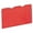 Red, variant on Universal UNV10503 1/3-Cut Tabs Deluxe Colored Top Tab File Folders - Letter Size, Red/Light Red (100/Box)