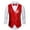 Wine, variant on Wancir Mens Formal Suit Vest Striped Casual V-neck Slim Fit Solid Color Waistcoat for Wedding Party Tuxedo