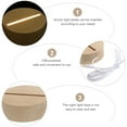 thumbnail image 3 of BRIGHTFUFU 1Pack Night Lamp Base White Flat Bottom Structure Home Users Living Room Night Use, 3 of 7