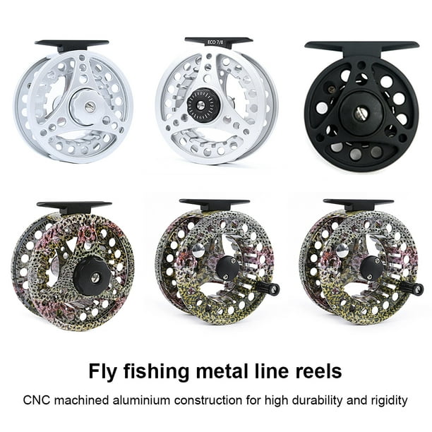 Fly Fishing Reel Aluminum Hand-changed Portable Spinning Saltwater Spinning  Wheel Wheel Fish Tackle Saltwater Lake Reels Professional Learner Type 1