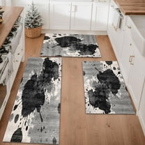 Farmhouse Kitchen Rugs Set 3 Piece, Boho Kitchen Mats for Floor, Non-Slip Kitchen Rug Waterproof Mats for Kitchen, Runner Rugs for Hallway Laundry Holiday Sink Decor
