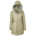 thumbnail image 1 of Sportoli Womens Winter Coat Reversible Faux Fur Lined Quilted Puffer Jacket - Sage (Small), 1 of 7