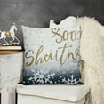 thumbnail image 2 of SHANXI Christmas Throw Pillow Covers Grey Gold Winter Holiday Decorative Pillow Case for Home Couch Bed Sofa Decoration and Gift 20x20in, 2 of 5