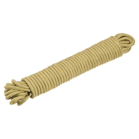 

Polypropylene Rope Braid Cord 10M/33ft 1/4 Brown for Indoor Outdoor Camping Clothes Line
