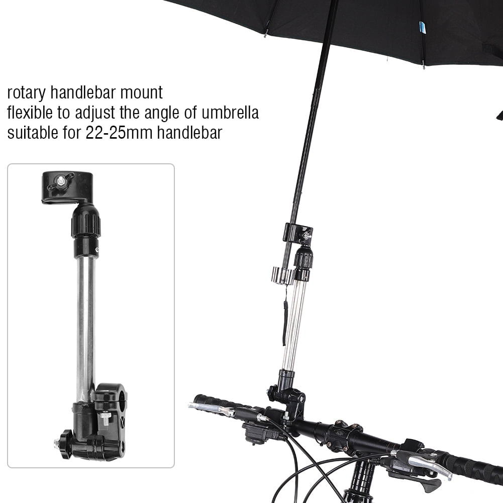 OTVIAP Bike Umbrella Mount, Baby Stroller Umbrella Mount,Bicycle Baby Stroller Wheelchair Sunny Rain Umbrella Stand Extension Holder for Handlebar