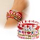 thumbnail image 2 of Bohemio Pulsera Mujeres Cute Strawberry Beaded Pulsera Letra Beaded Stretch Pulsera Verano Playa Accesorios, 2 of 7