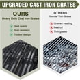 thumbnail image 5 of Bestfire 5 Burner Propane Gas Grill with Side Burner,Stainless Steel BBQ Grill & Porcelain-Enameled Cast Iron Grates,58,000 BTU Cabinet-Style Cart Design for Outdoor Backyard Cooking,Garden and Patio, 5 of 7