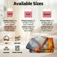 thumbnail image 7 of WASFDN Baseball Sheet Set Sports Theme Bedding Set for Kids 3D Baseball Pattern Bed Sheets Baseball Games Bed Sheet Set Room Decor,Twin Size,Baseball A, 7 of 7