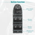 thumbnail image 4 of Unique Bargains Front Left Driver Side Master Power Window Switch Fit for BMW 325i 325xi 330i 330xi 2006 Black, 4 of 7