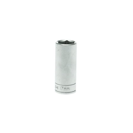 

Teng Tools 17mm 3/8 Inch Drive 6 Point Deep Metric Socket - M380617-C
